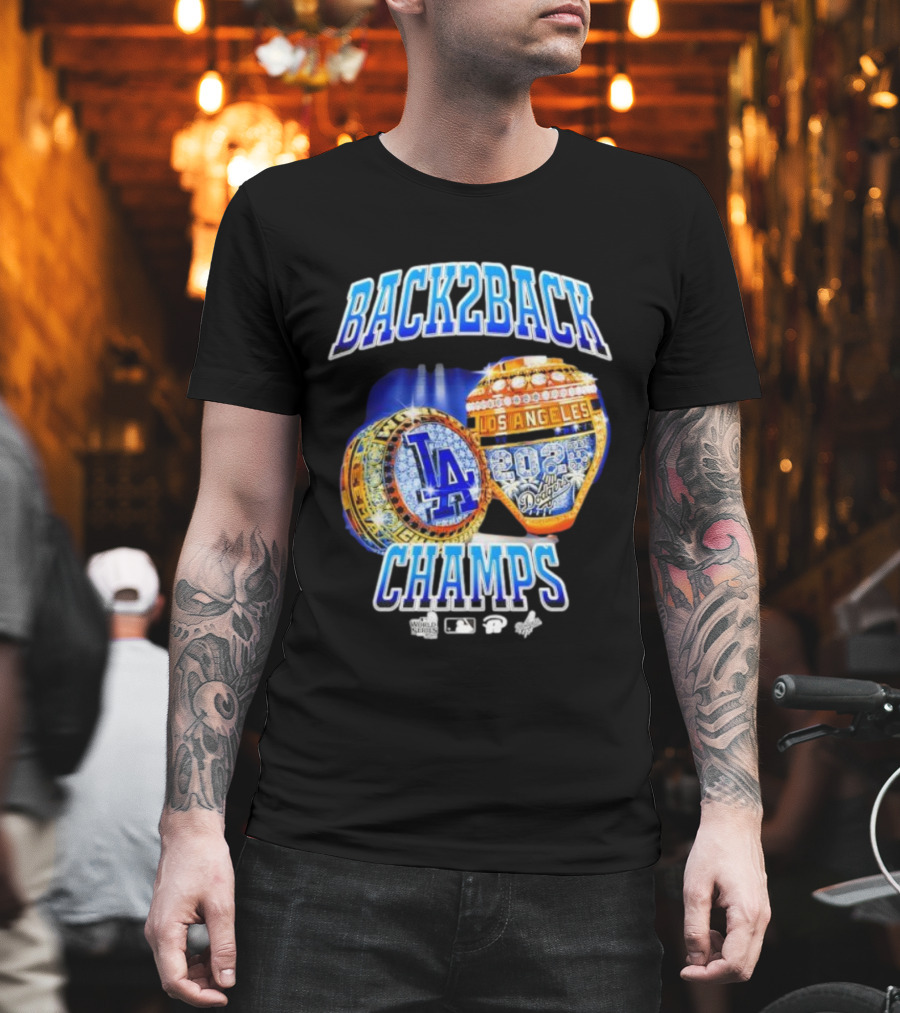 Back2Back Champs Los Angeles Dodgers 2020 World Series Rings T-Shirt