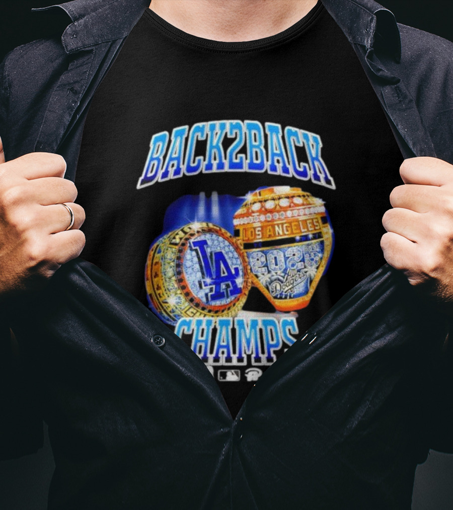 Back2Back Champs Los Angeles Dodgers 2020 World Series Rings T-Shirt