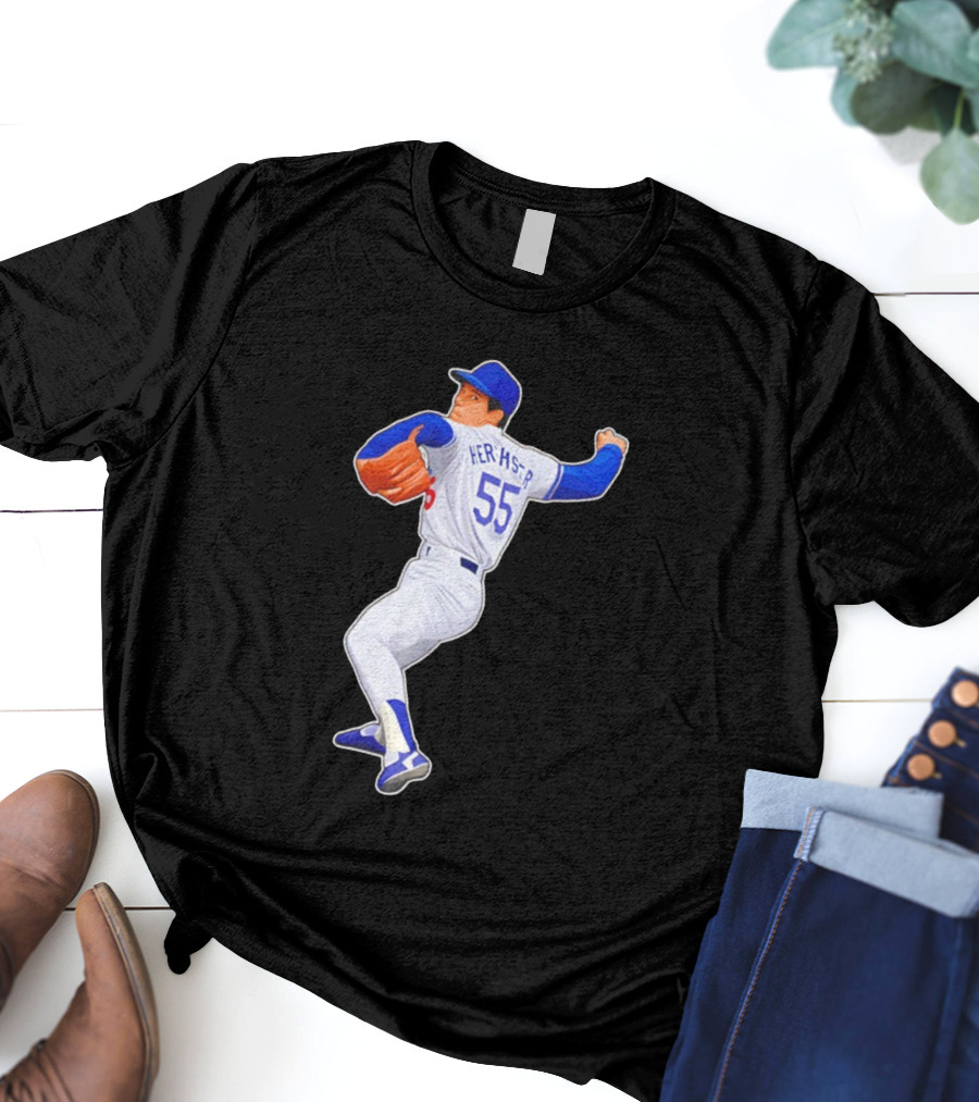 Orel Hershiser 55 Los Angeles Dodgers MLB Baseball Legend 2025 T-Shirt