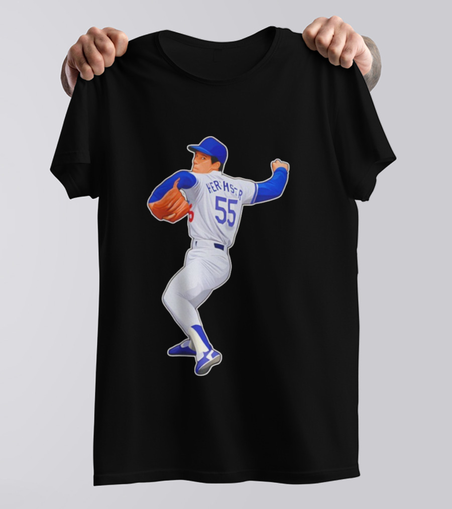 Orel Hershiser 55 Los Angeles Dodgers MLB Baseball Legend 2025 T-Shirt