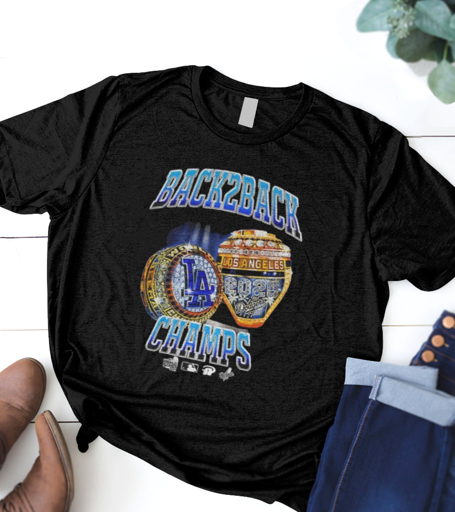 Back2Back Los Angeles 2025 Dodgers Champs T-Shirt