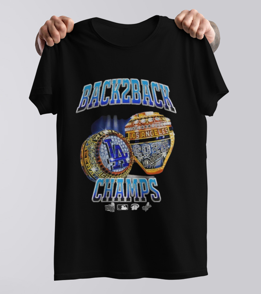 Back2Back Los Angeles 2025 Dodgers Champs T-Shirt