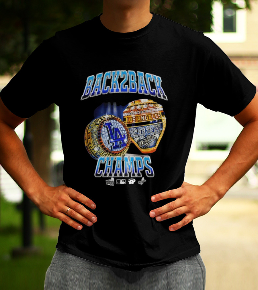 Back2Back Los Angeles 2025 Dodgers Champs T-Shirt