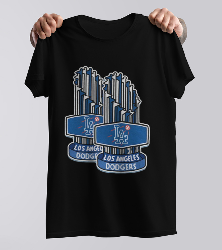 Los Angeles Dodgers MLB World Series Champions Trophy 2025 T-Shirt