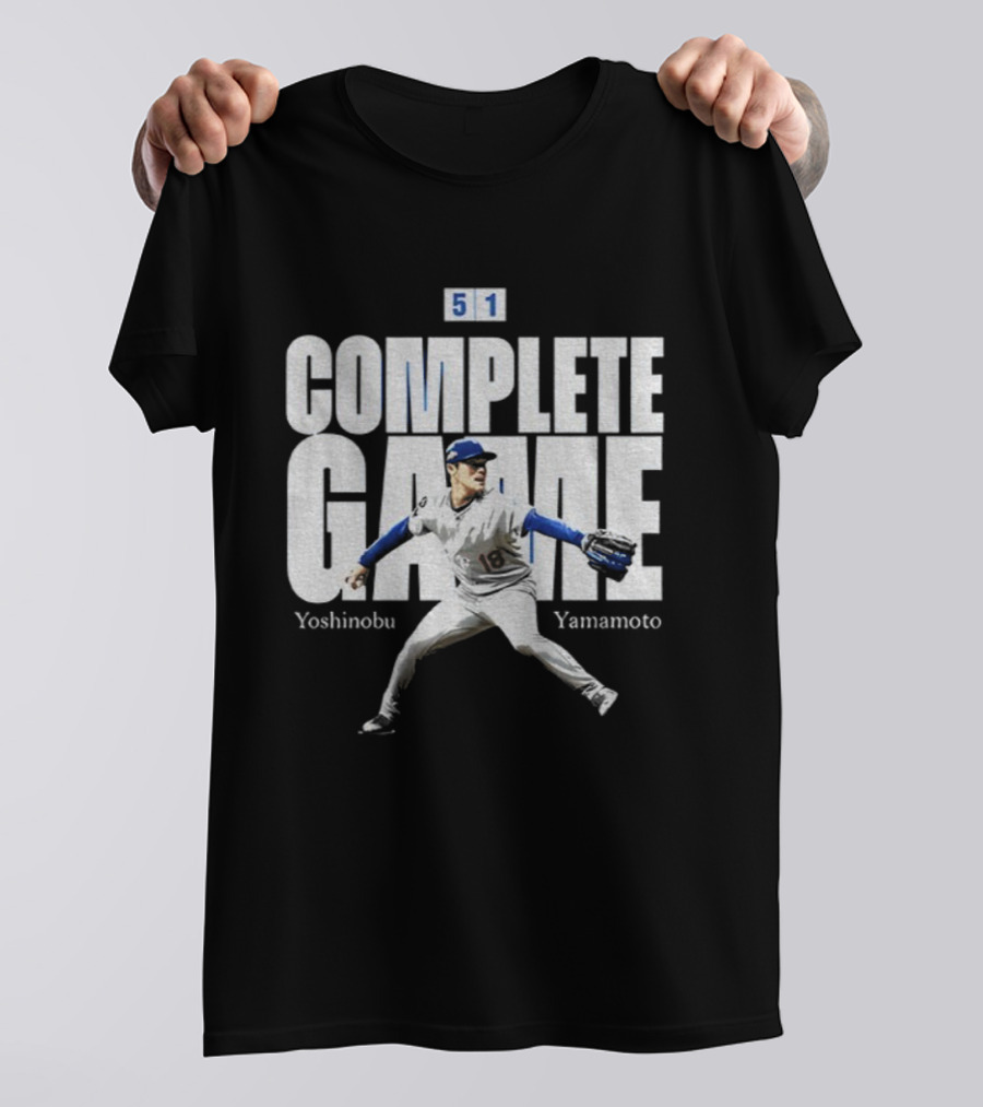 Yoshinobu Yamamoto Complete Game 5 1 Los Angeles MLB Baseball Player T-Shirt