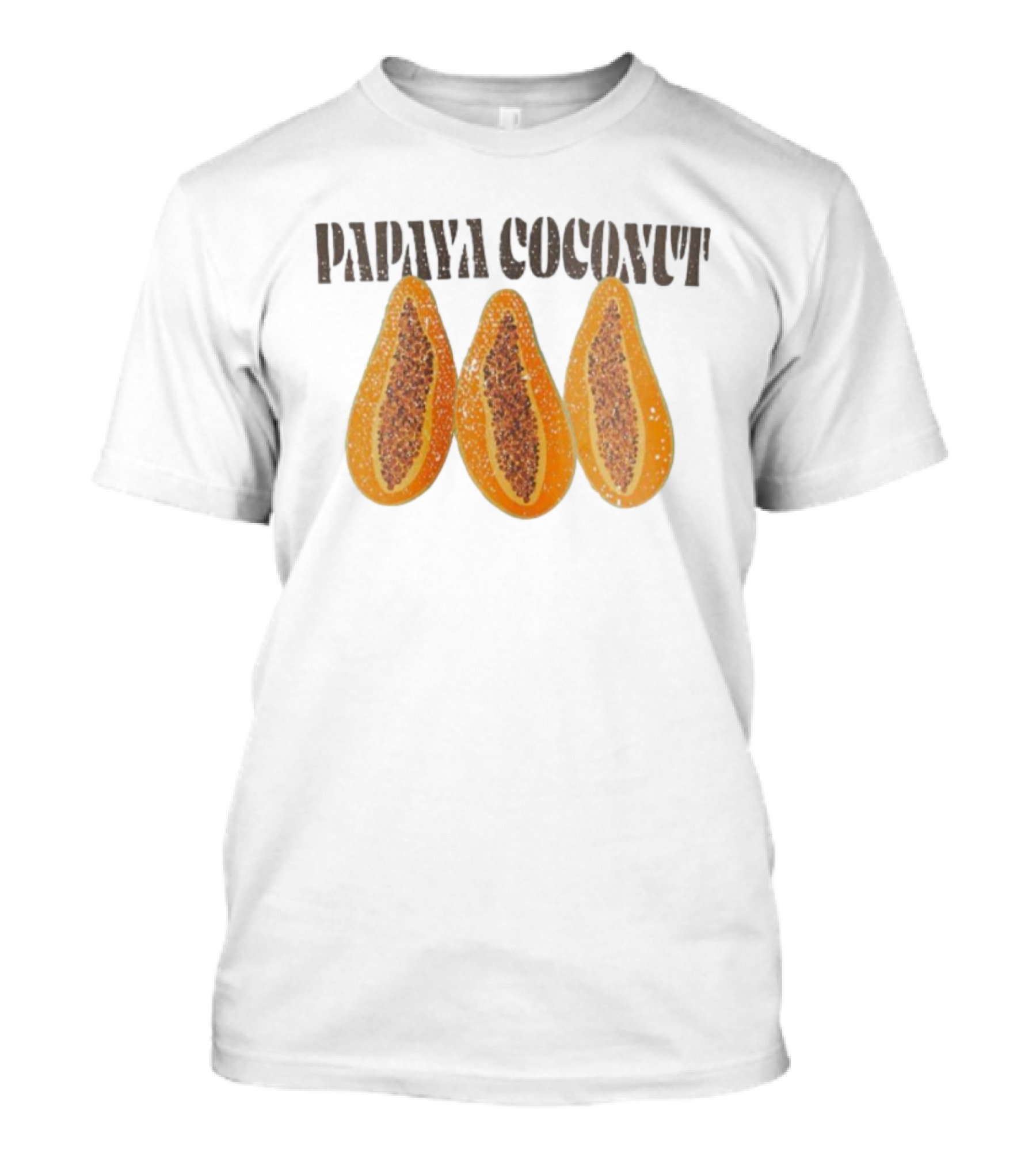 Papaya Coconut Three Halved Papayas T-Shirt