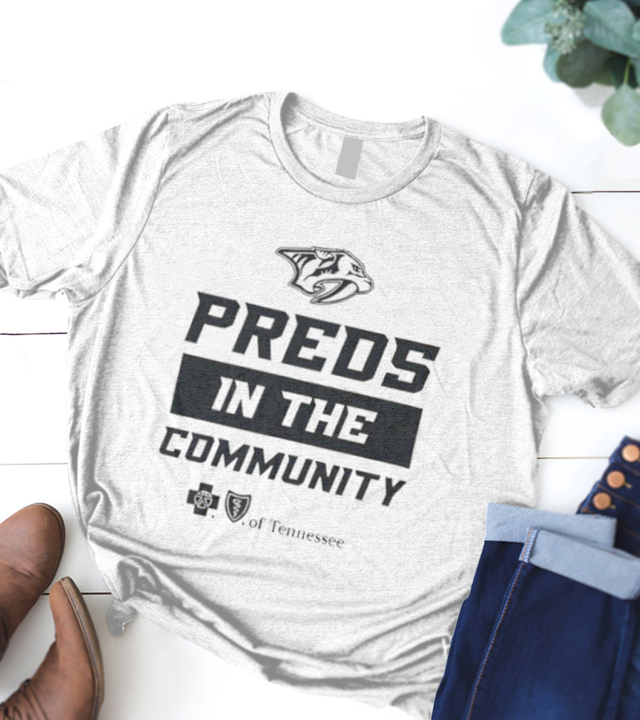 Nashville Predators Preds In The Community Tennessee T-Shirt