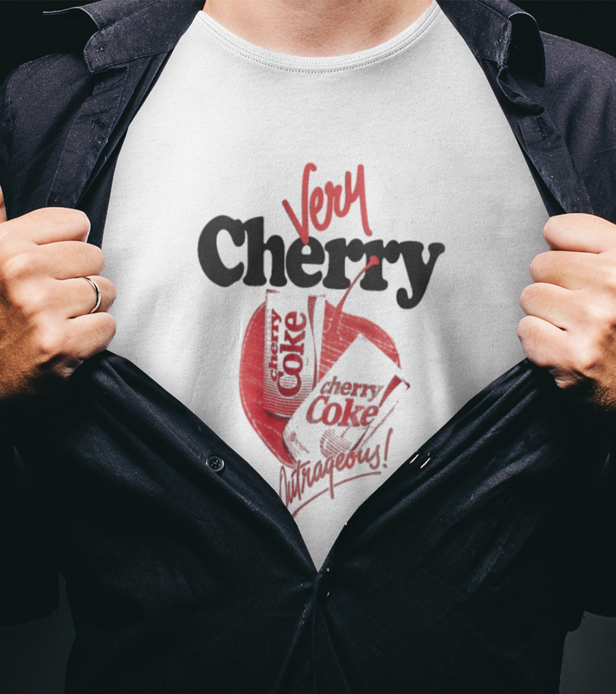 Very Cherry Coke Outrageous Vintage Soda Can Aesthetic T-Shirt