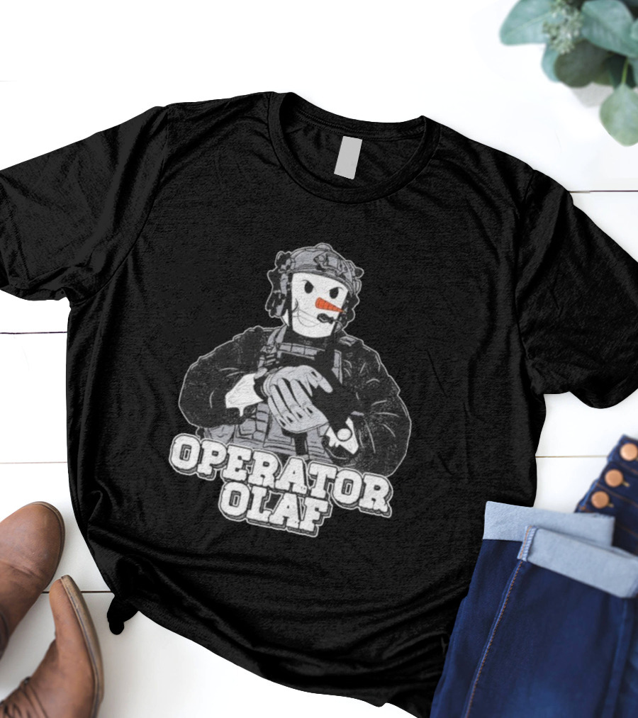 Operator Olaf Tactical Snowman Christmas T-Shirt