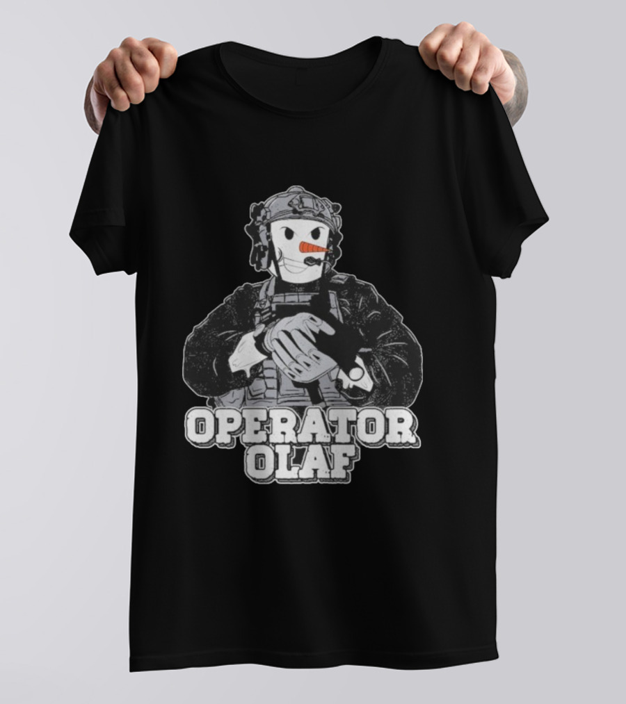Operator Olaf Tactical Snowman Christmas T-Shirt