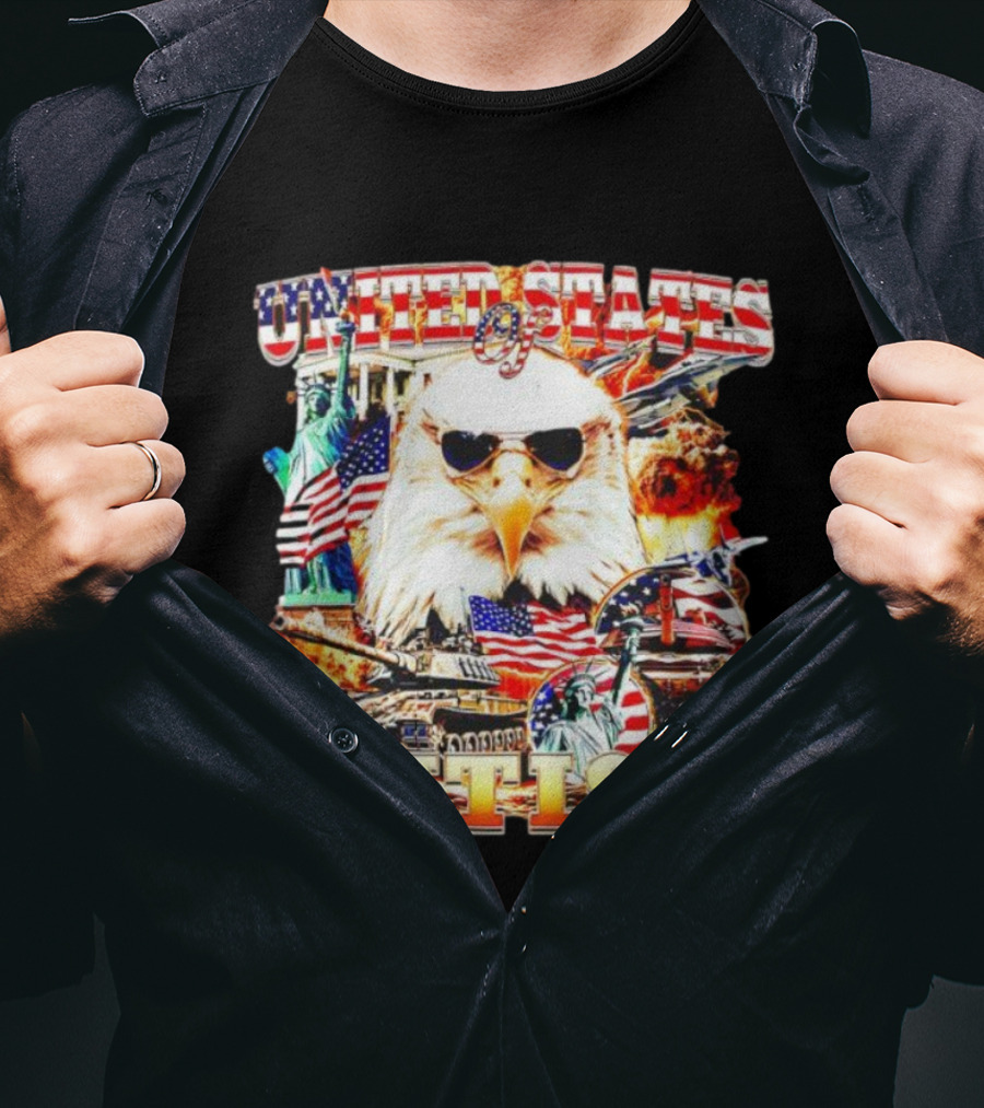 United States Of Autism Eagle American Icons T-Shirt