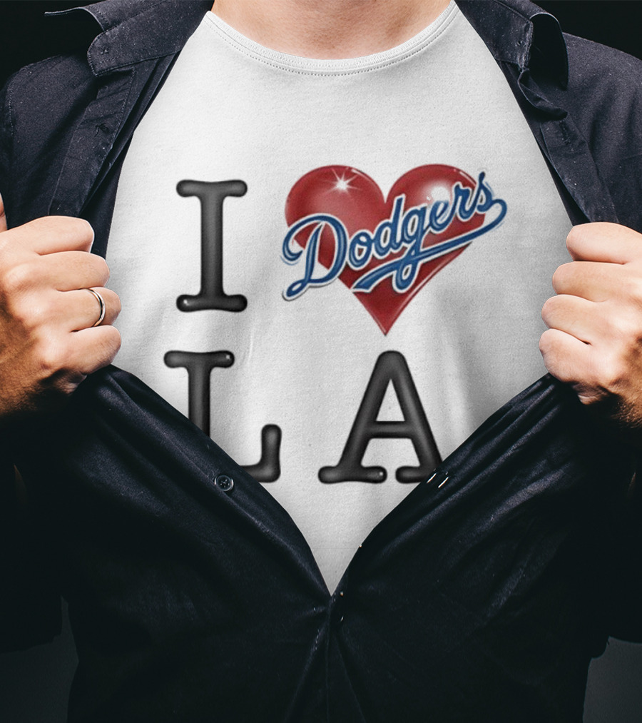 I Heart Dodgers LA T-Shirt