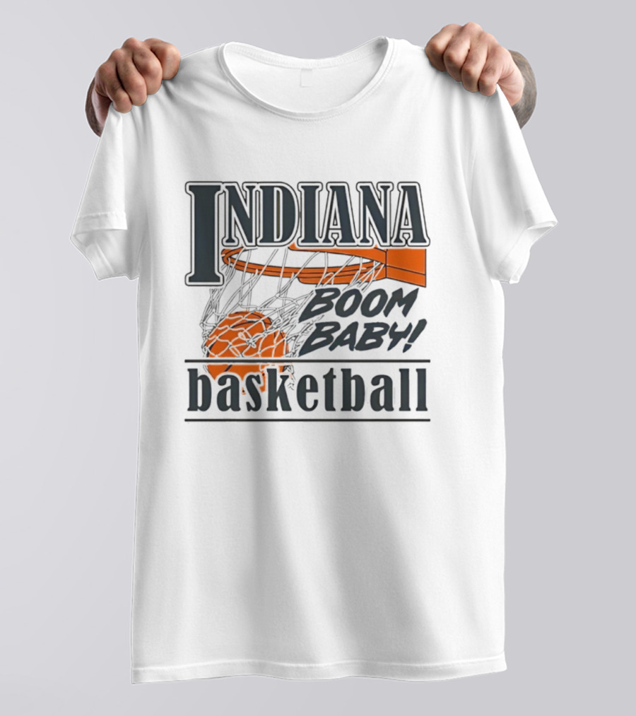 Indiana Basketball Boom Baby Hoosiers Men’s Basketball T-Shirt