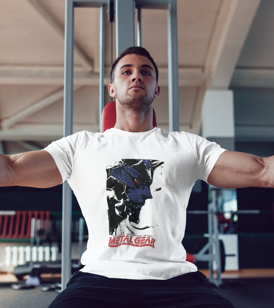 Metal Gear Solid Tactical Espionage Action Iconic Snake Illustration T-Shirt