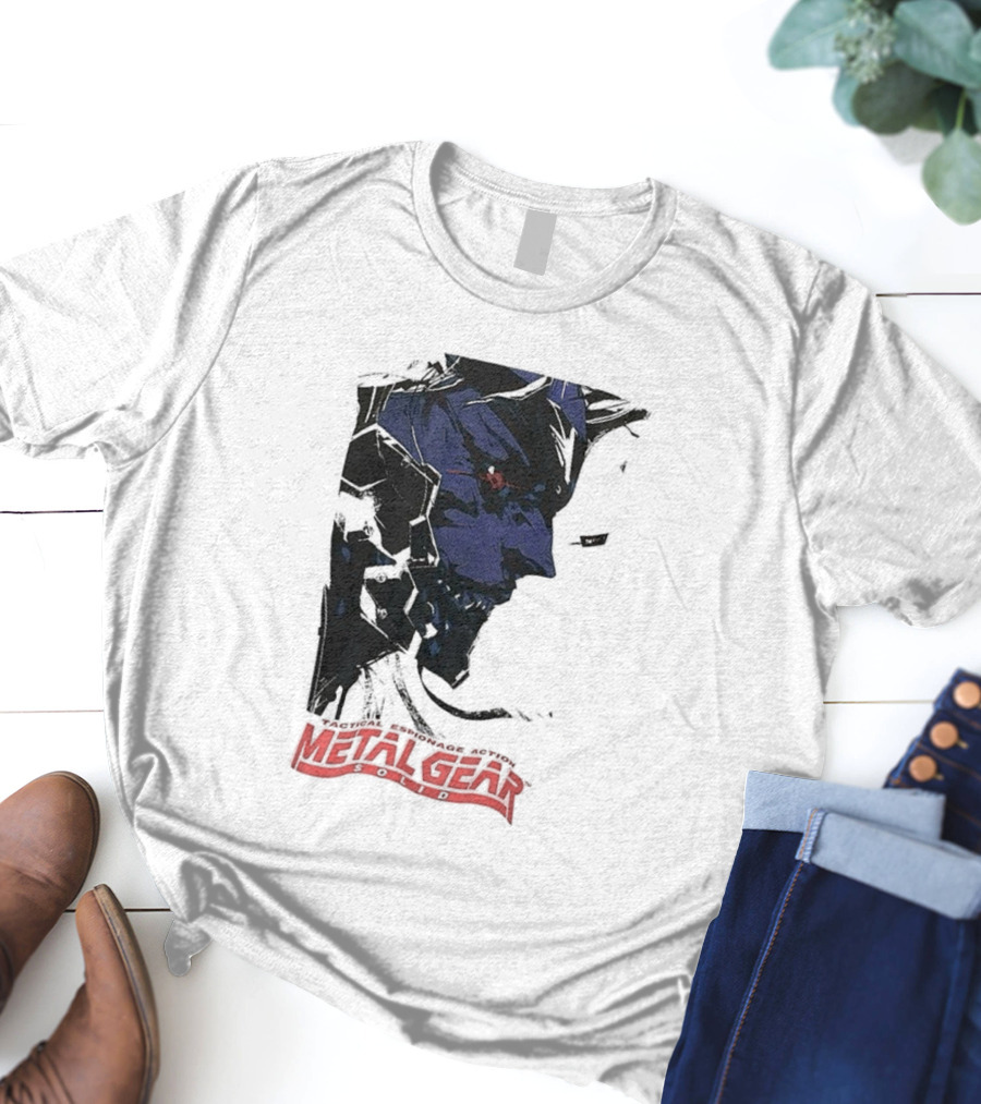 Metal Gear Solid Tactical Espionage Action Iconic Snake Illustration T-Shirt