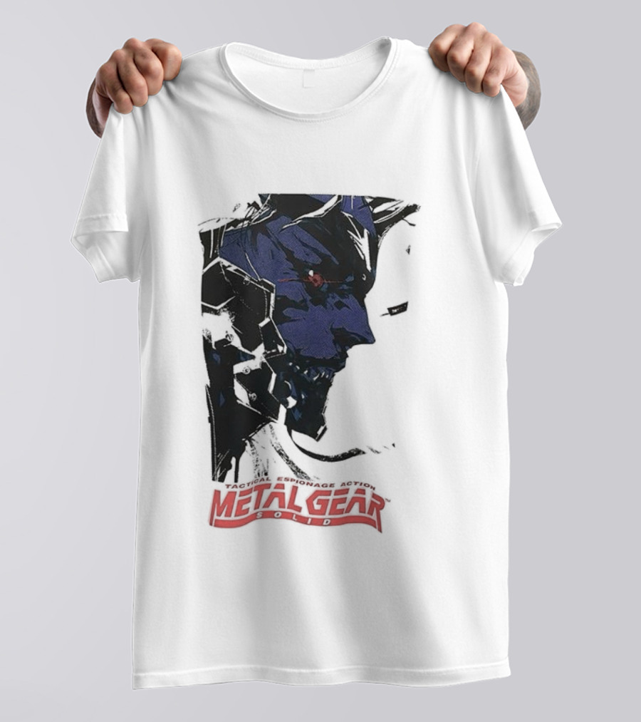Metal Gear Solid Tactical Espionage Action Iconic Snake Illustration T-Shirt