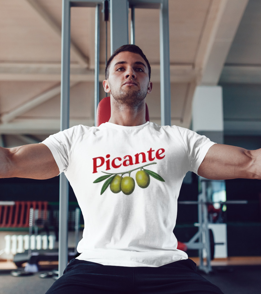 Picante Olive Trio With Branch Design T-Shirt