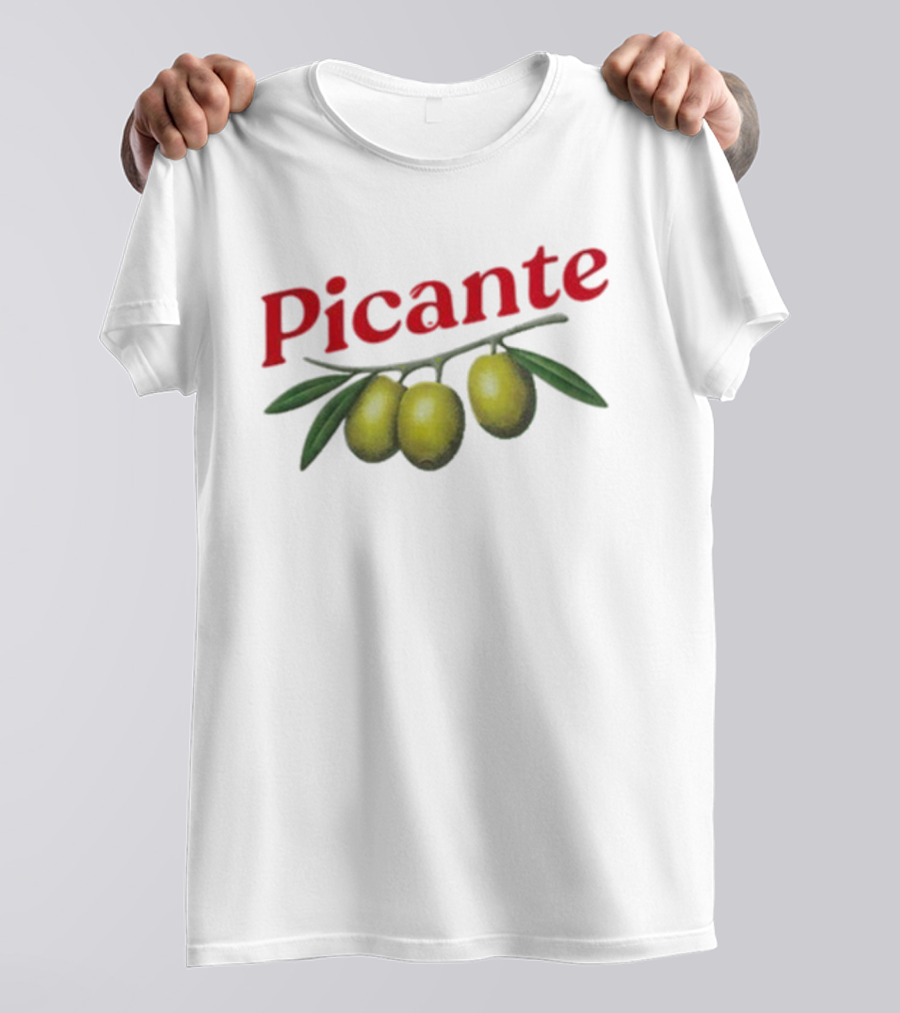 Picante Olive Trio With Branch Design T-Shirt