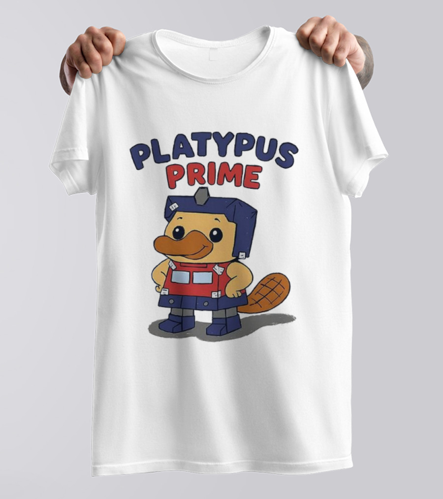 Platypus Prime Optimus Transformers Cute Crossover T-Shirt
