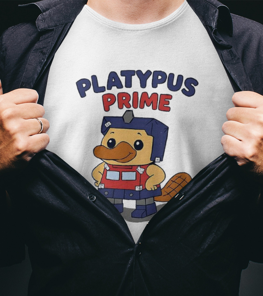 Platypus Prime Optimus Transformers Cute Crossover T-Shirt