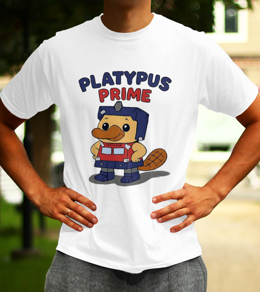 Platypus Prime Optimus Transformers Cute Crossover T-Shirt