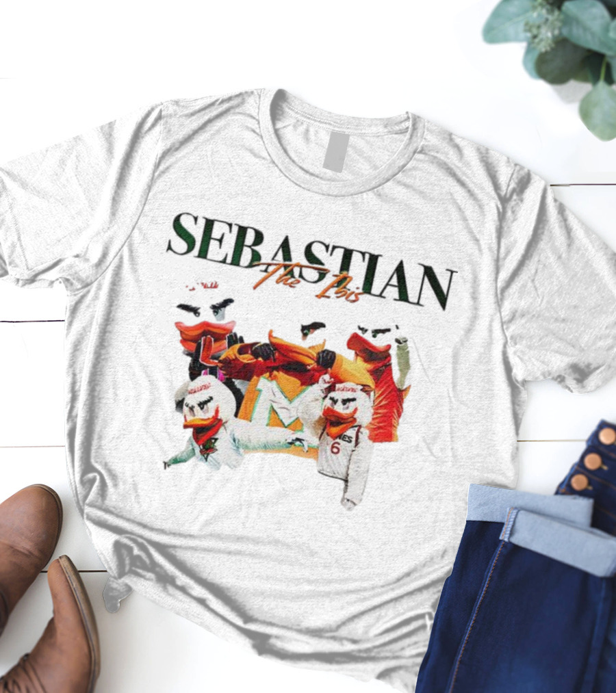 Miami Hurricanes Sebastian The Ibis Basketball Team Spirit T-Shirt