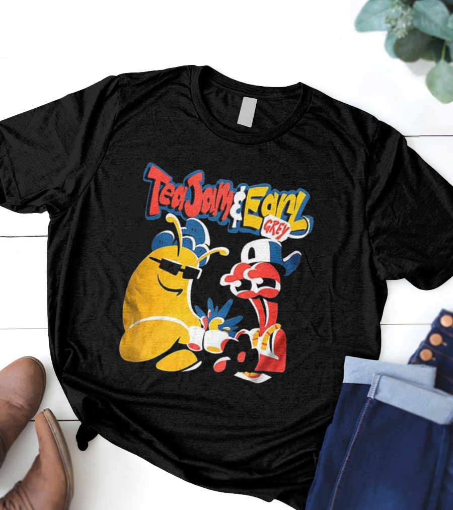 Tea Jam And Earl Grey Nostalgic Video Game Tribute T-Shirt