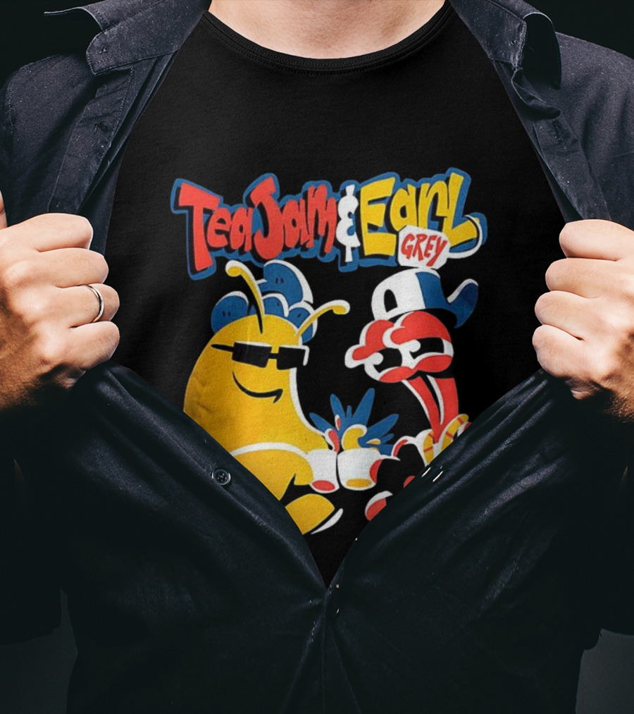 Tea Jam And Earl Grey Nostalgic Video Game Tribute T-Shirt
