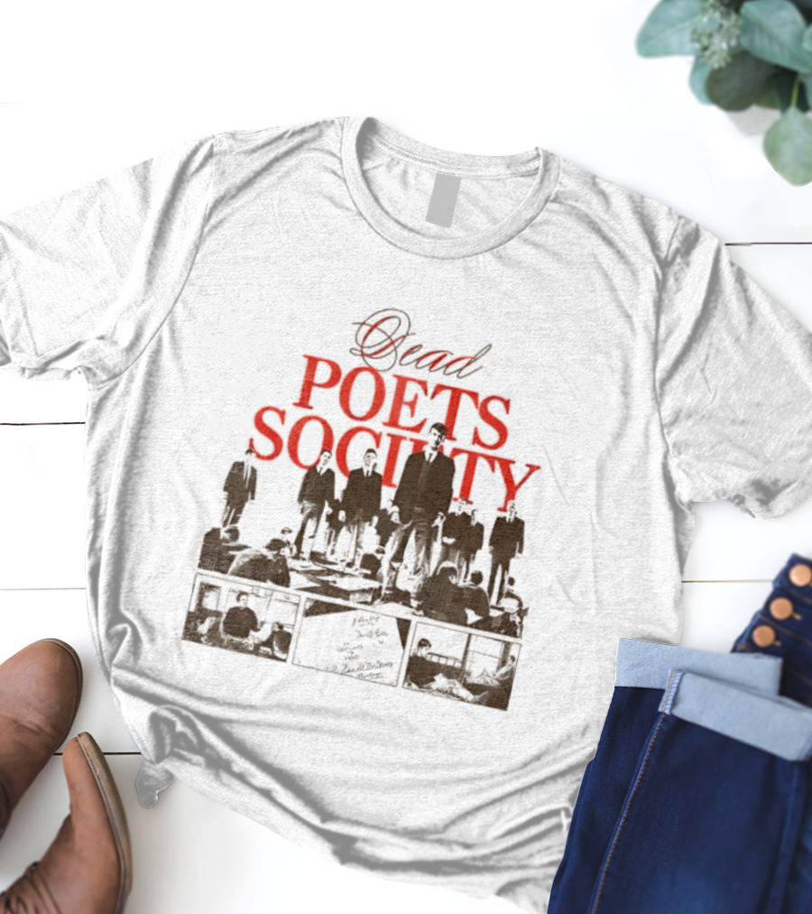 Dead Poets Society 1989 Film Iconic Group Silhouette T-Shirt