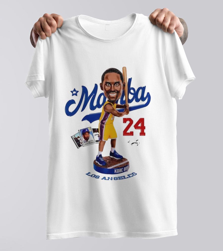 Mamba Los Angeles Kobe Bryant 24 Baseball Bobblehead Dodgers Tribute T-Shirt