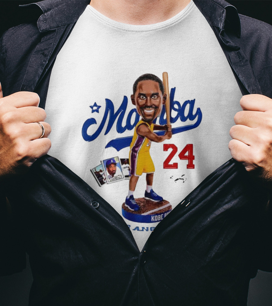 Mamba Los Angeles Kobe Bryant 24 Baseball Bobblehead Dodgers Tribute T-Shirt