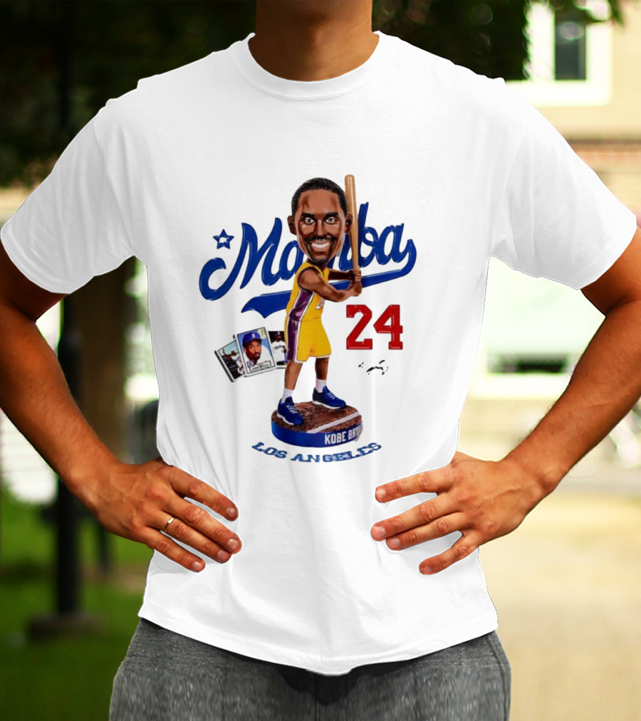 Mamba Los Angeles Kobe Bryant 24 Baseball Bobblehead Dodgers Tribute T-Shirt