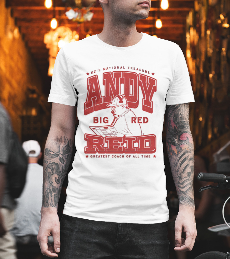 KC's National Treasure Andy Big Red Reid Greatest Coach Of All Time T-Shirt