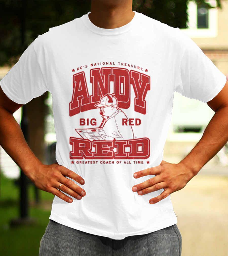 KC's National Treasure Andy Big Red Reid Greatest Coach Of All Time T-Shirt