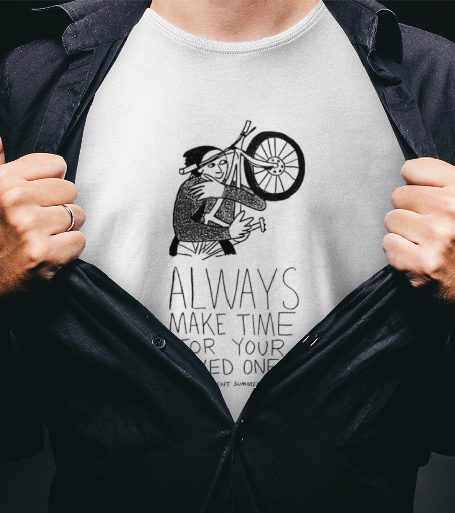 Misspent Summers Bicycle Always Make Time For Your Loved Ones T-Shirt