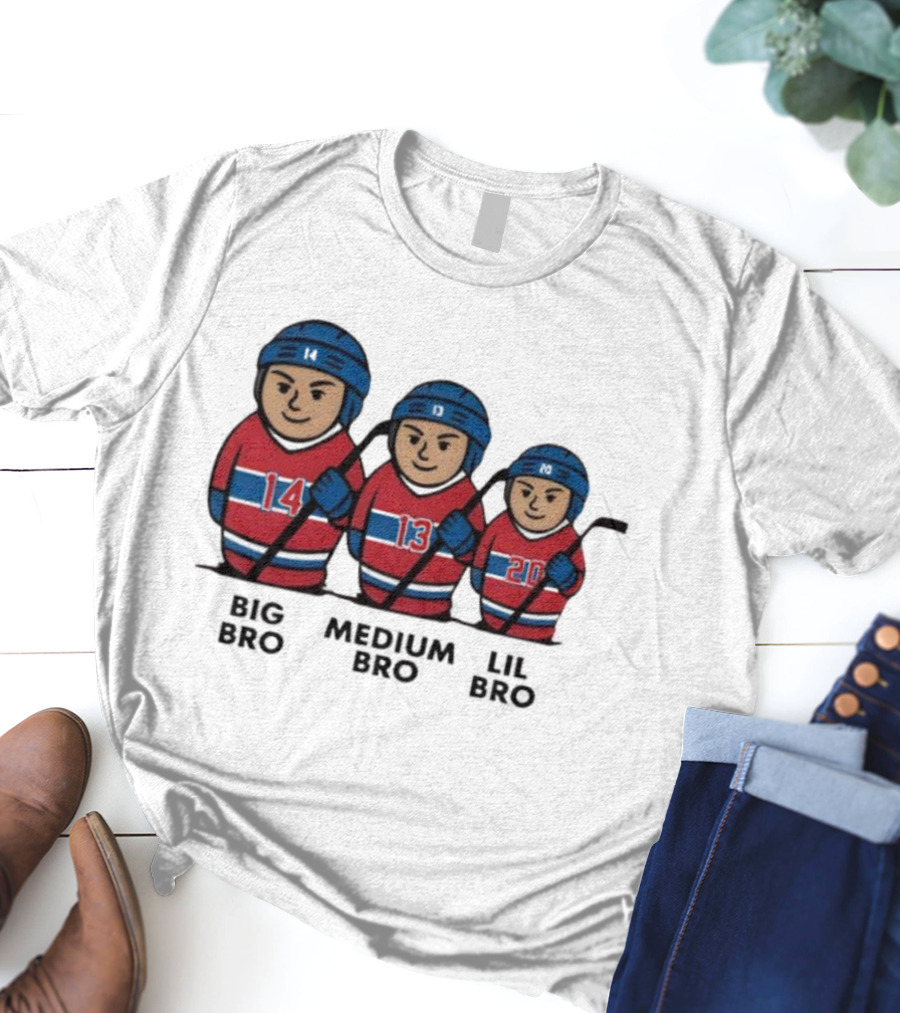 Montreal Hockey Big Medium Lil Bro 14 13 20 T-Shirt