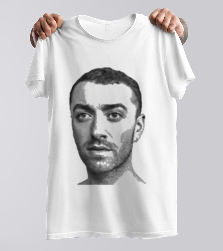 Sam Smith The Thrill Of It All Monochrome Portrait T-Shirt