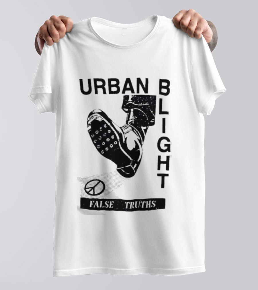 Urban Blight Boot False Truths Stars Sneaker Kick T-Shirt