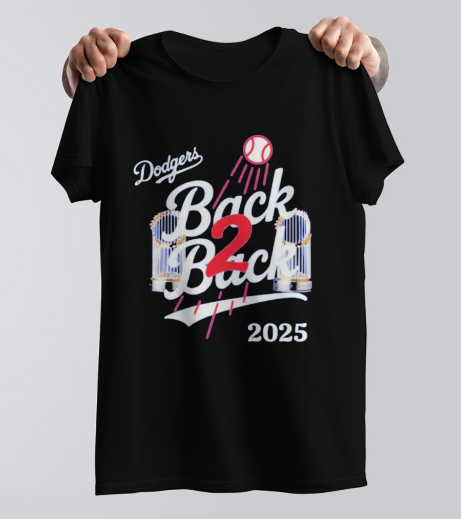 Dodgers Back 2 Back 2025 World Series Championship MLB T-Shirt