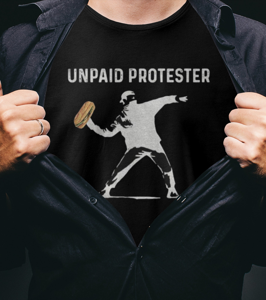 Unpaid Protester DC Sandwich Thrower Banksy Style T-Shirt
