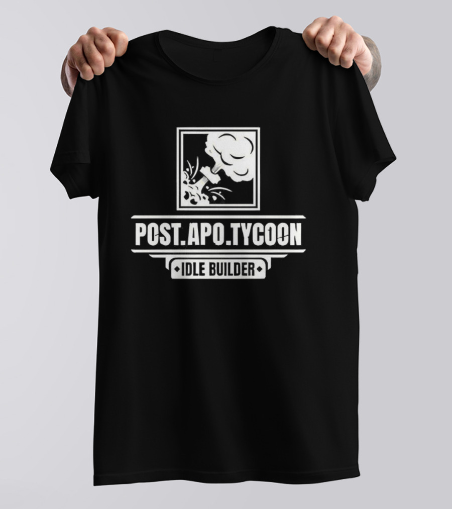 Post Apo Tycoon Idle Builder Gaming Vintage Retro Style T-Shirt