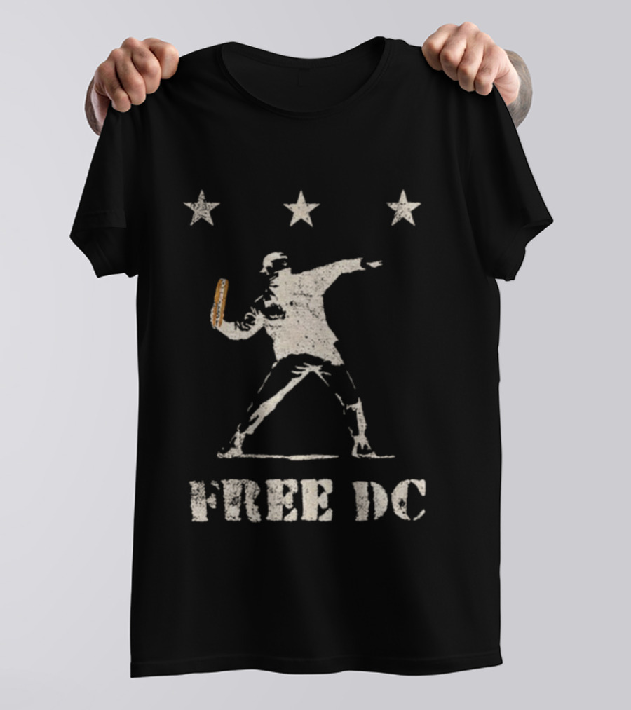 DC Sandwich Thrower Free DC Political Statement T-Shirt