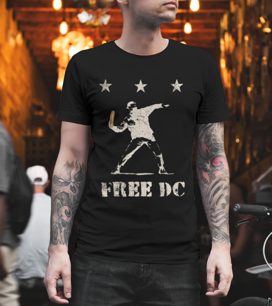 DC Sandwich Thrower Free DC Political Statement T-Shirt