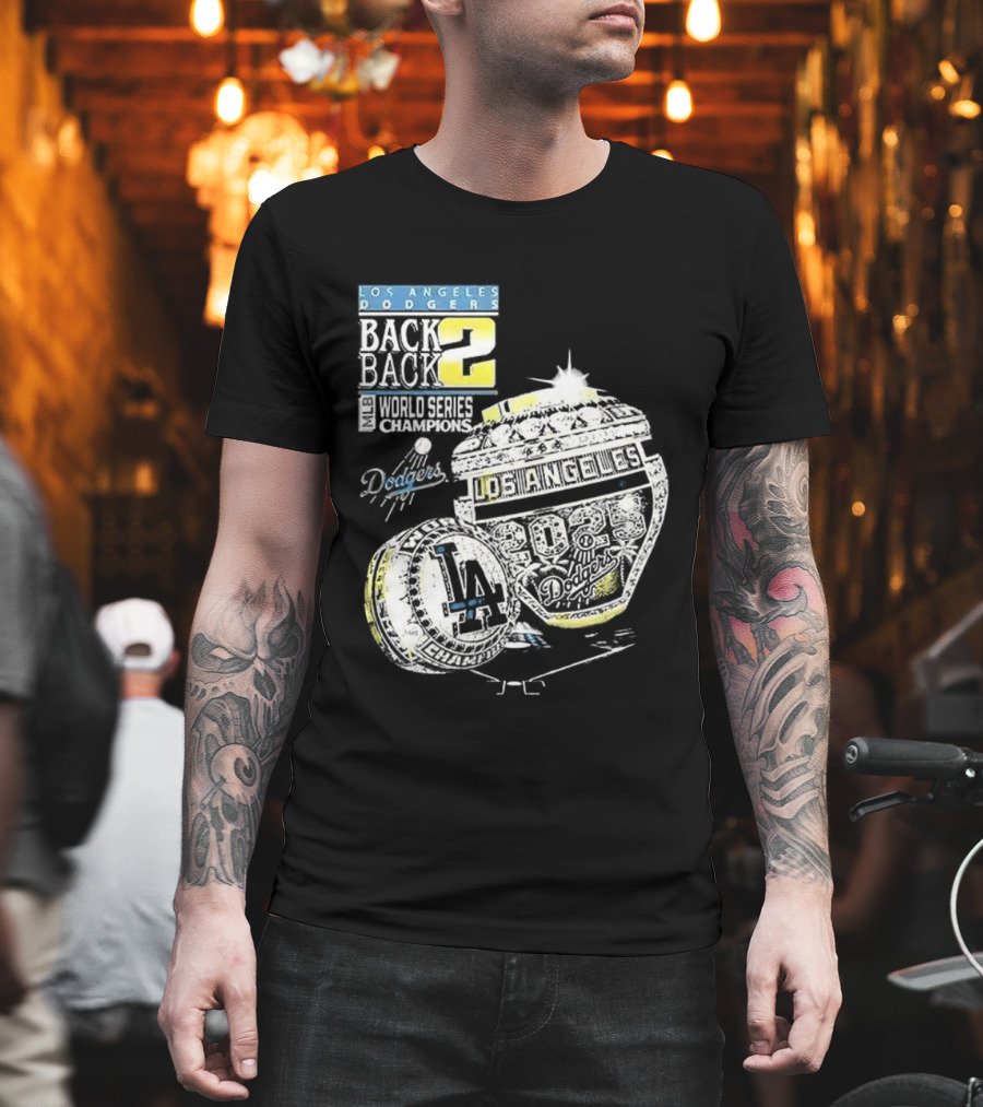 Los Angeles Dodgers Back To Back World Series 2025 Champions Diamond Ring Dodgers Championship T-Shirt