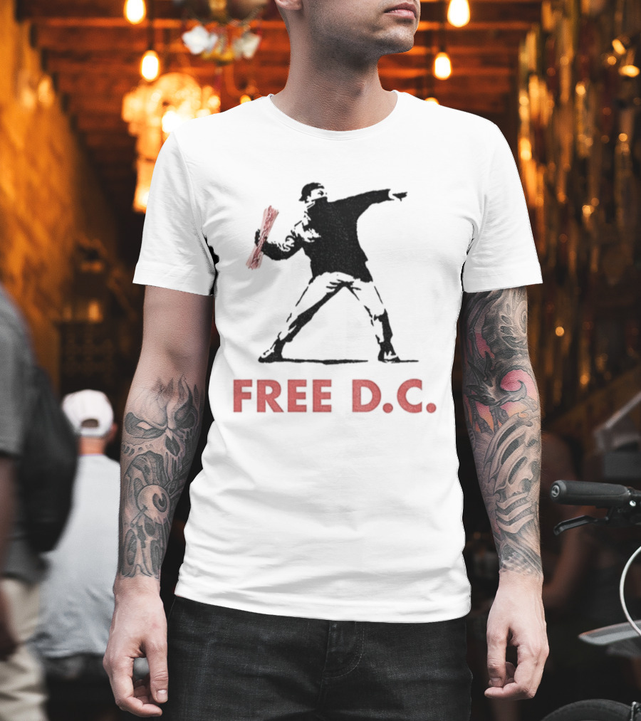 2025 Free D.C. Sandwich Guy Iconic Street Art Style T-Shirt