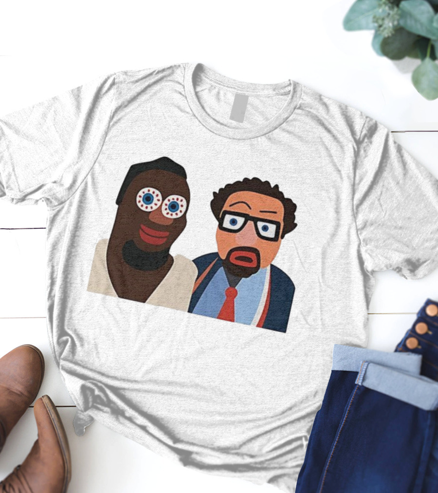 Boston Celtics Jaycee Funny Cartoon Duo Art Style T-Shirt