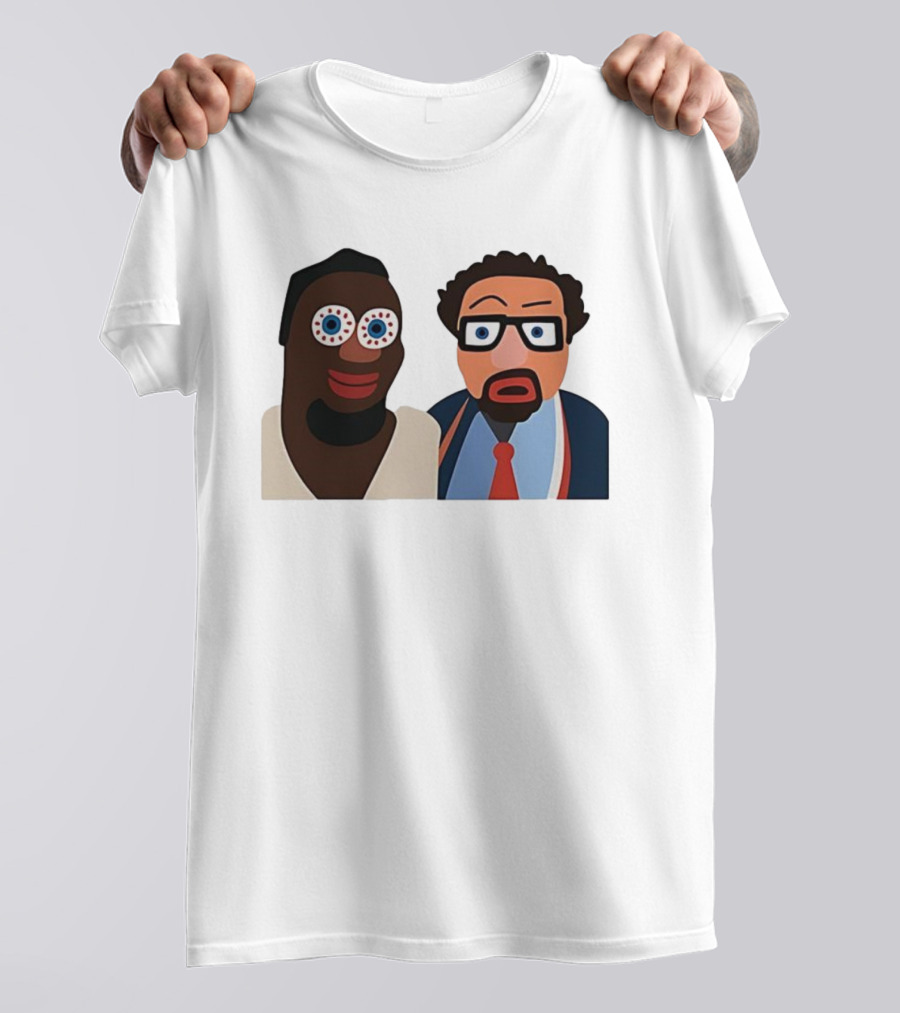 Boston Celtics Jaycee Funny Cartoon Duo Art Style T-Shirt