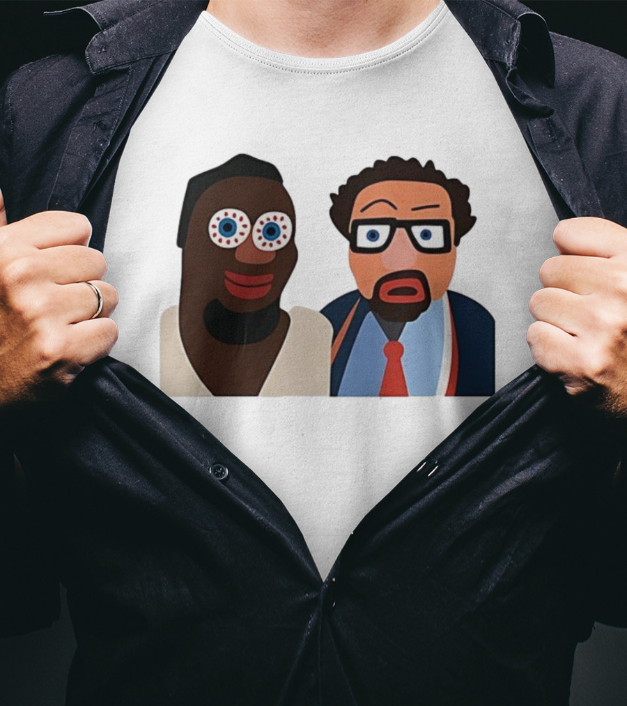 Boston Celtics Jaycee Funny Cartoon Duo Art Style T-Shirt