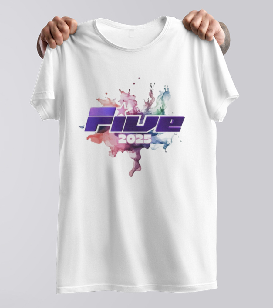 Five 2025 Reunion Boyband Music Colors T-Shirt