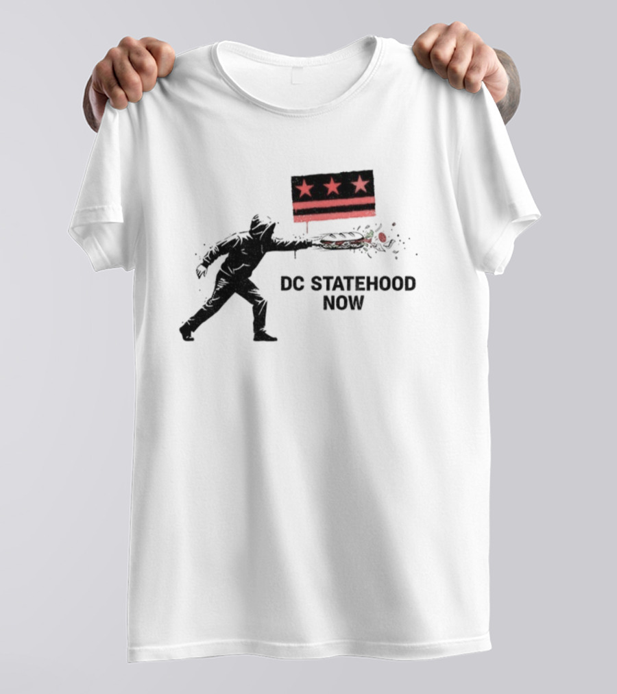 DC Statehood Now Red Stars And Stripes Protest T-Shirt